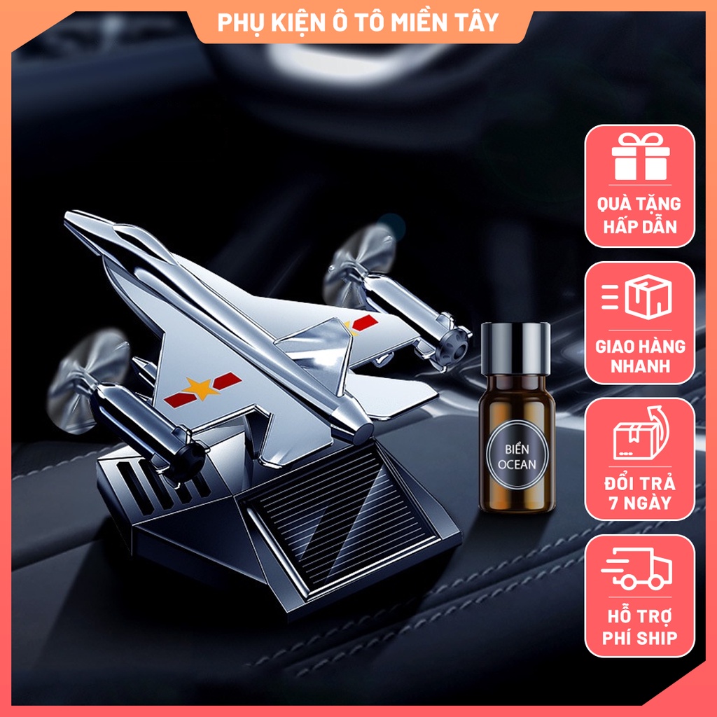 Nước Hoa Ô Tô Năng Lượng Mặt Trời Mô Hình Máy Bay Chiến Đấu, Khuếch Tán Hương Thơm, Khử Mùi Ô Tô 2