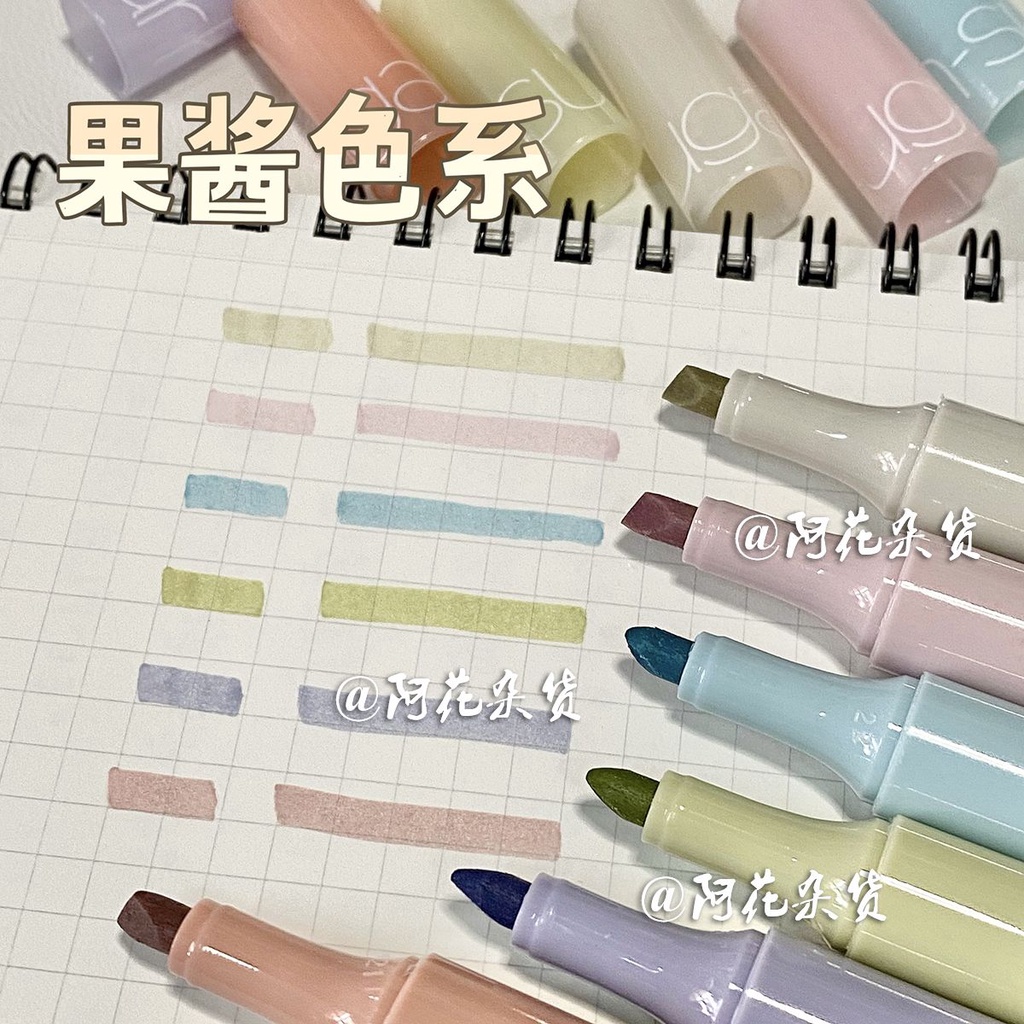 Bút Đánh Dấu Ghi Chú Màu Sắc Tươi Sáng Kích Thước Lớn Tiện Dụng Cho Học Sinh