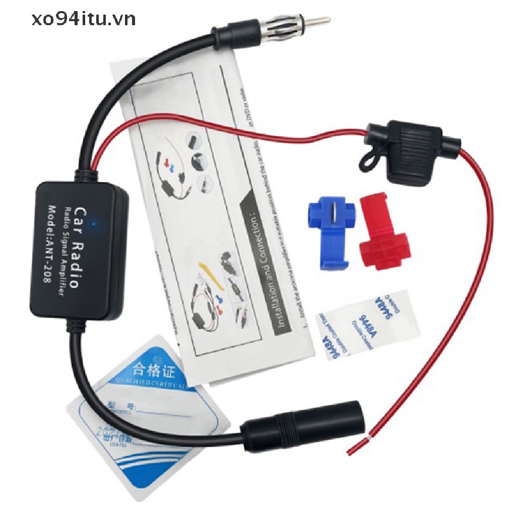 Ăng Ten Khuếch Đại Tín Hiệu FM / AM 12V Chống Nhiễu Cho Xe Hơi Amp 2022 VN