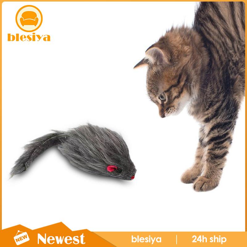 [Blesiya] Đồ Chơi Chuột Nhồi Bông Sống Động Như Thật Cho Mèo Cưng