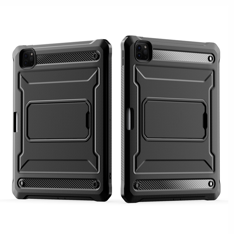 Ốp Bảo Vệ Máy Tính Bảng Bằng PC Cứng Chống Rơi Kèm Giá Đỡ Màn Hình Cho iPad Pro 11 12.9 inch 2020 2021 2022