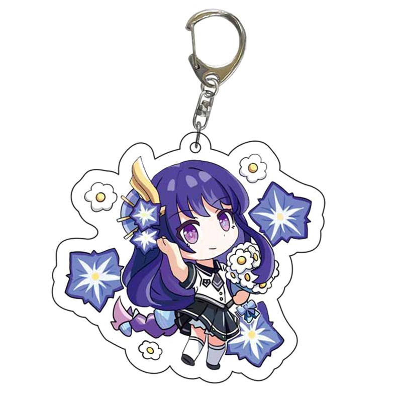 Móc Khóa Acrylic Hình Nhân Vật Game GenshinImpact Element Peripheral