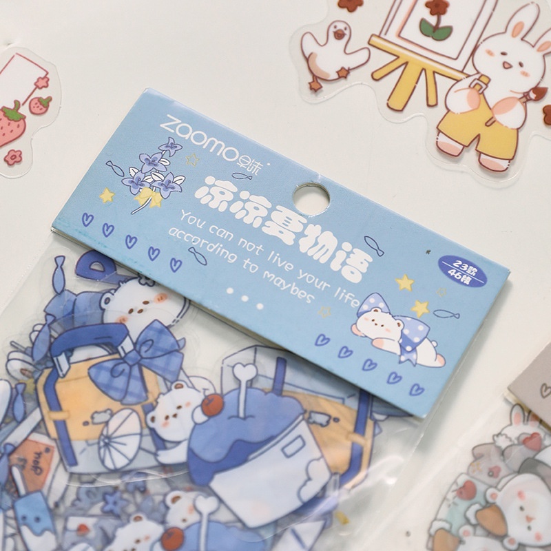 Miếng Dán Trang Trí Sổ Tay Hình Động Vật Dễ Thương