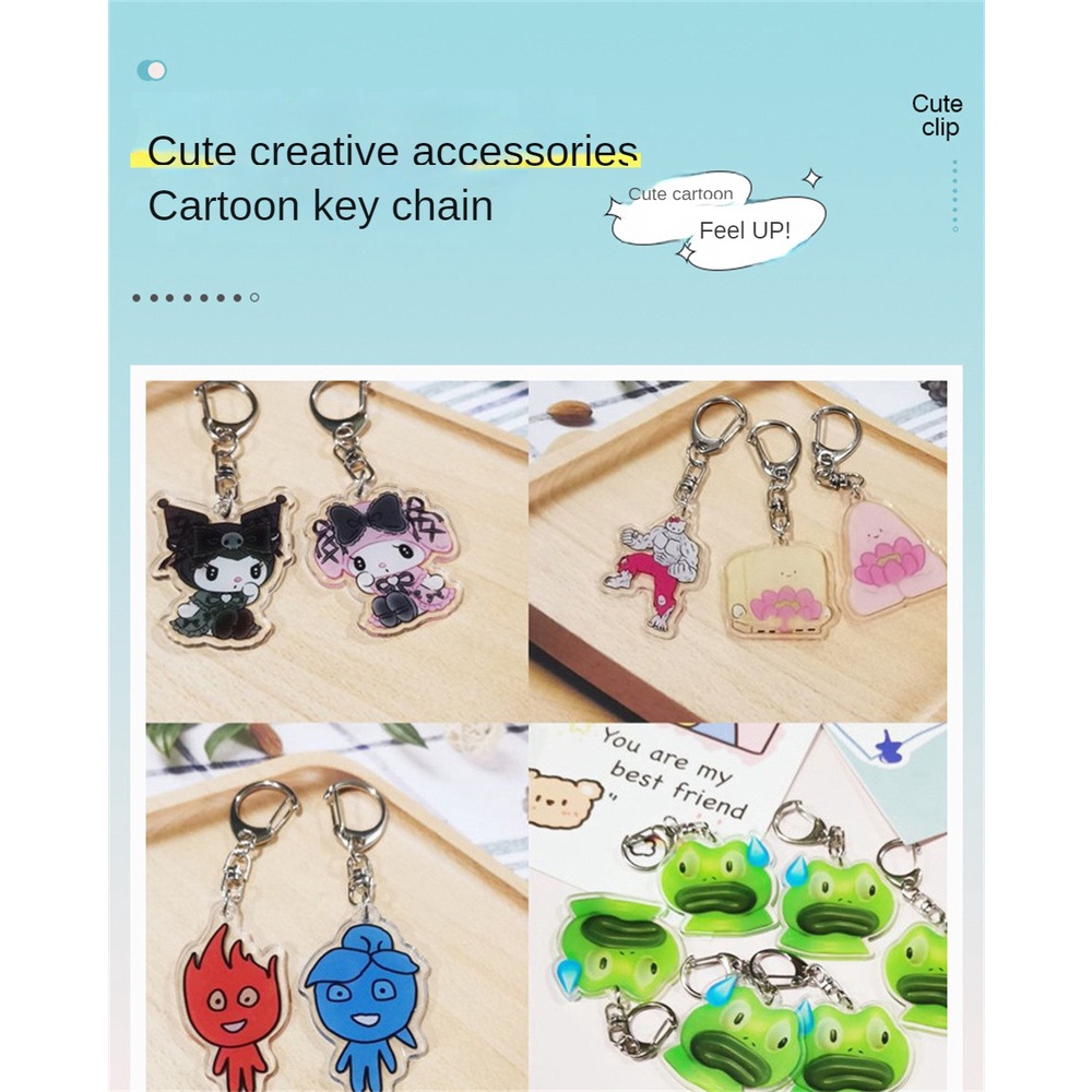 1 Chiếc Móc Khóa Sanrio Cơ Bắp Dễ Thương Macho Melody Kuromi Mặt Dây Chuyền Túi Đôi Tập Thể Dục Hình Chú Chó Ngọc Bích Bán Chạy