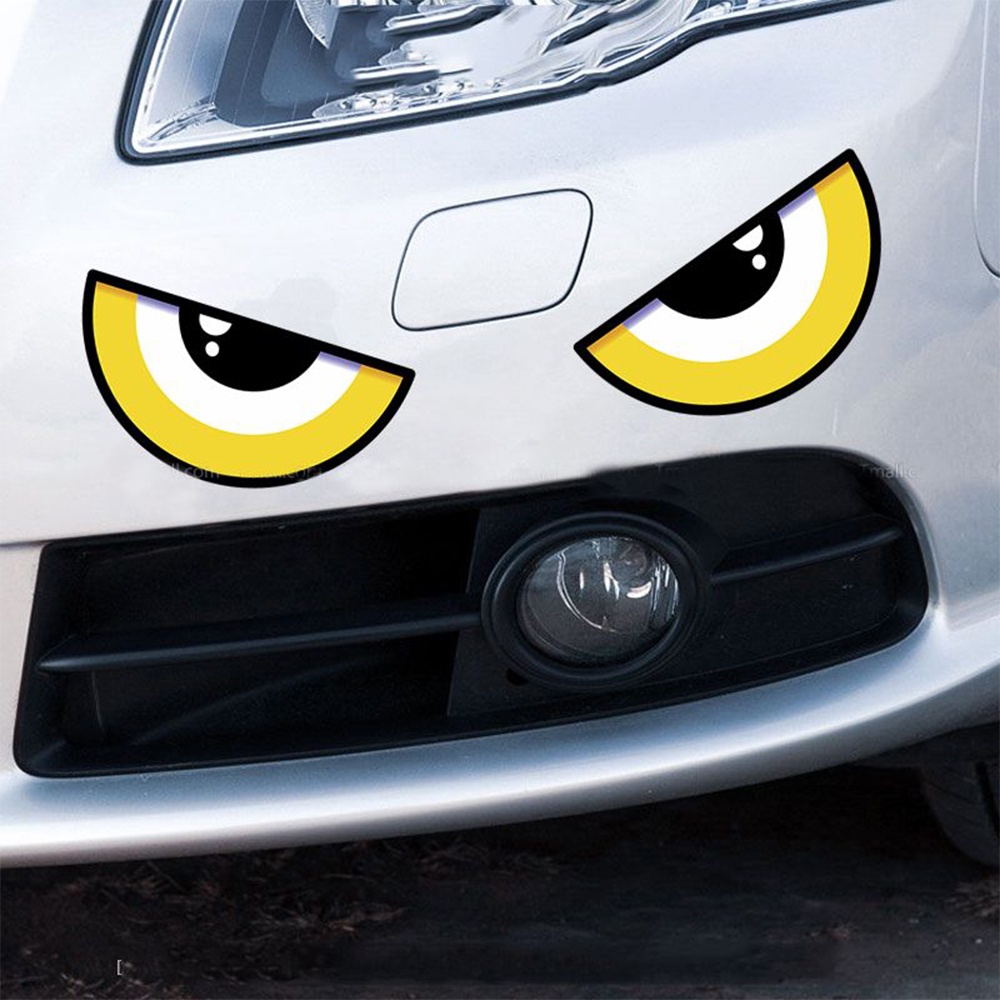 Đề Can Phản Quang Chống Thấm Nước Hình Đôi Mắt Quỷ Độc Đáo Trang Trí Xe Hơi / Xe Máy