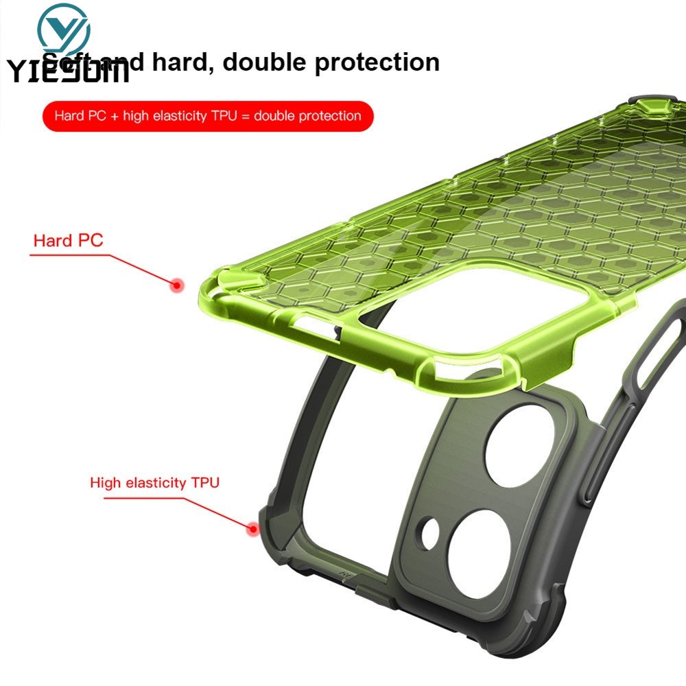 Ốp Điện Thoại Armor PC TPU Silicone Trong Suốt Sang Trọng Cho Realme 10 9 Pro Plus 5G 8 8 Pro 4G 8i 9i