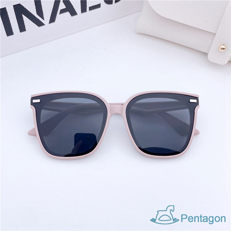 Kính Mát Gọng Vuông Chống Tia Uv Phong Cách Retro Thời Trang Cho Bé