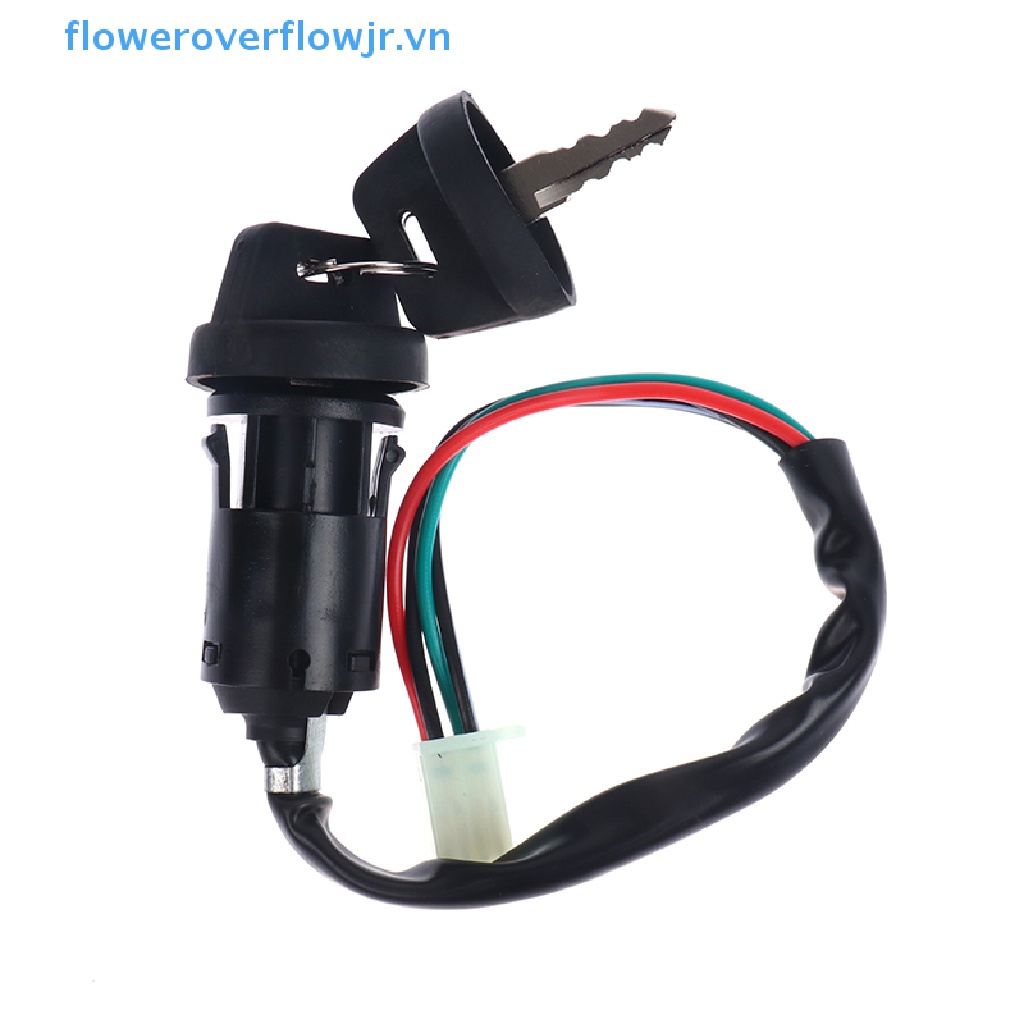 Công Tắc Đánh Lửa 4 Dây + 2 Chìa Khóa Cho Xe Máy ATV
