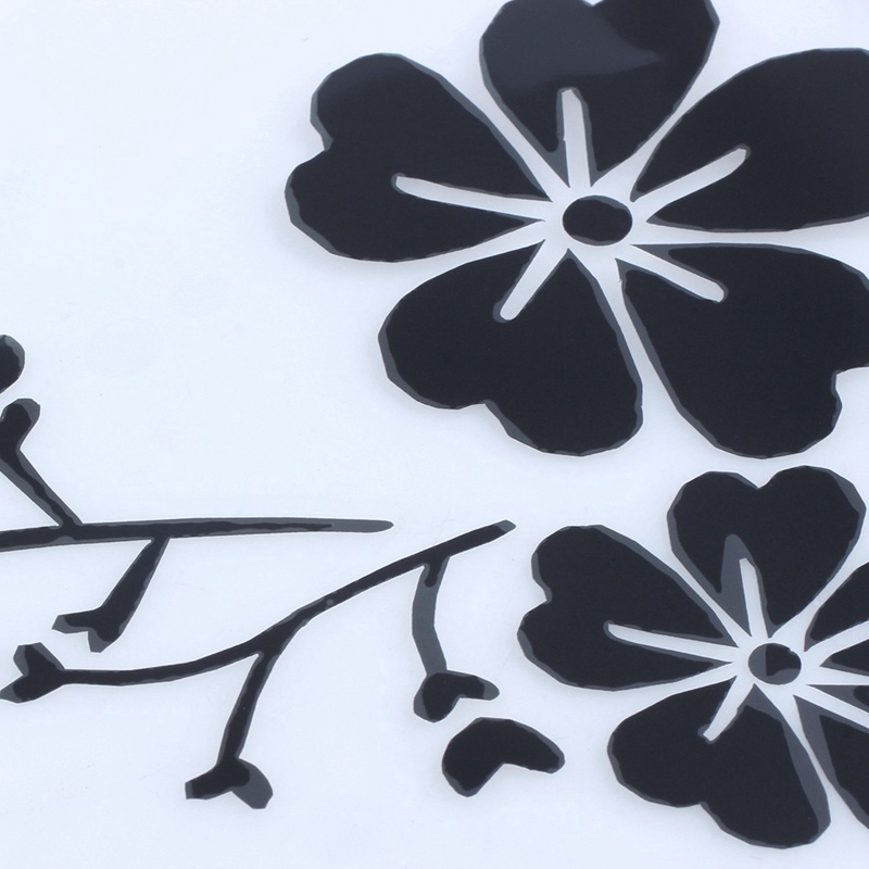 Miếng Dán Trang Trí Xe Hơi Họa Tiết Kẻ Sọc Màu Đen Chống Thấm Nước Có Thể Tháo Rời