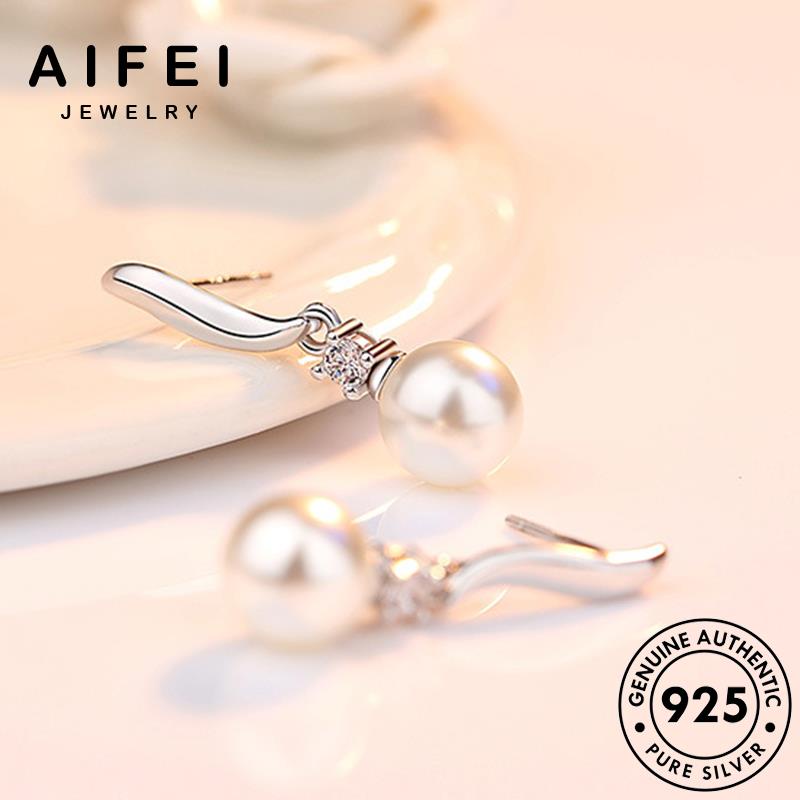 AIFEI JEWELRY tai bông mại bản kiện mềm Thời trai trang 925 xỏ quốc ngọc phụ tròn khuyên bạc nữ thật thời sức hàn tua nguyên vành E476