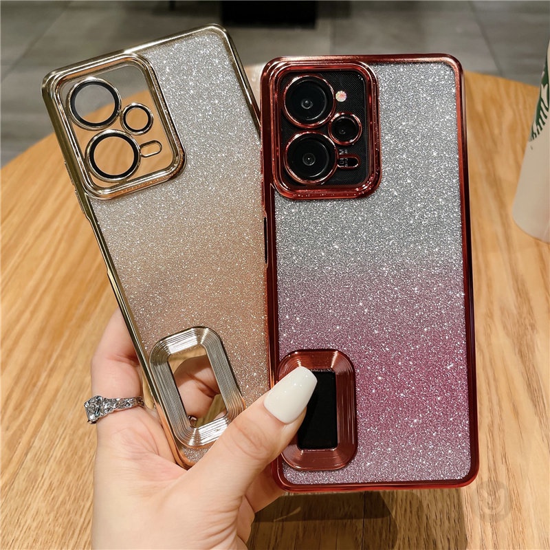 Ốp Lưng Kim TuyếN MàU Gradient Cho Xiaomi Redmi Note 12 12Pro 10 10Pro 10S 9 9S 9Pro