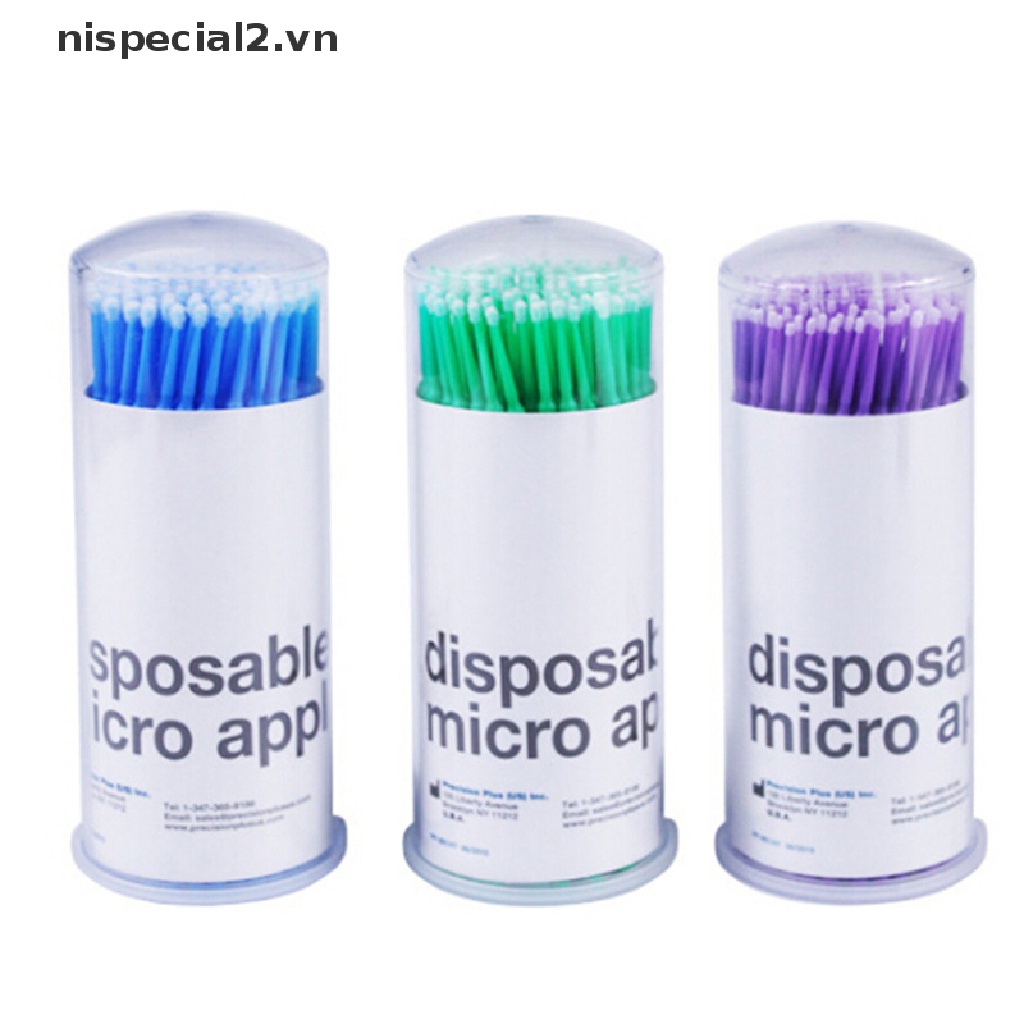 Set 100 Tăm Bông Micro Trang Điểm Lông Mi Sử Dụng Một Lần