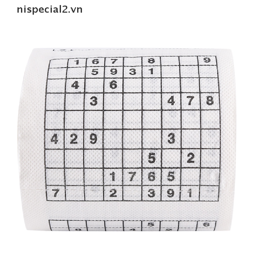 1 Cuộn 2 Cuộn Giấy Vệ Sinh In Hình Trò Chơi Sudoku Vui Nhộn