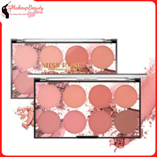 Bảng má 8 màu Miss rose MS 394
