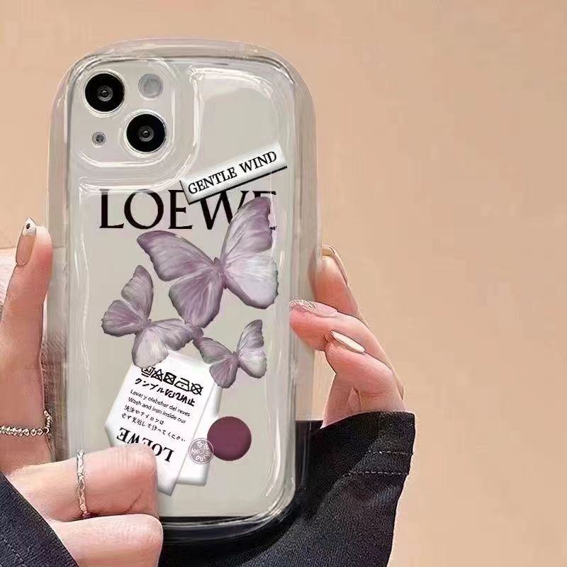 Ốp Điện Thoại TPU Silicone Mềm Trong Suốt Chống Sốc In Hình Bướm Cho IPhone 11 13 14 12 Pro 7 8 Plus XS Max X XR