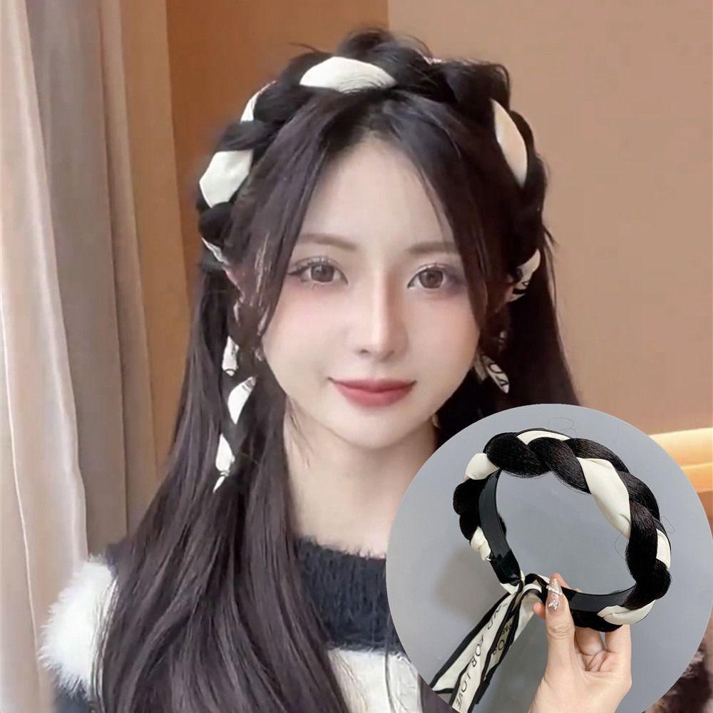 Cài Tóc Giả Thắt Bím Phong Cách Bohemian Dễ Thương Cho Nữ