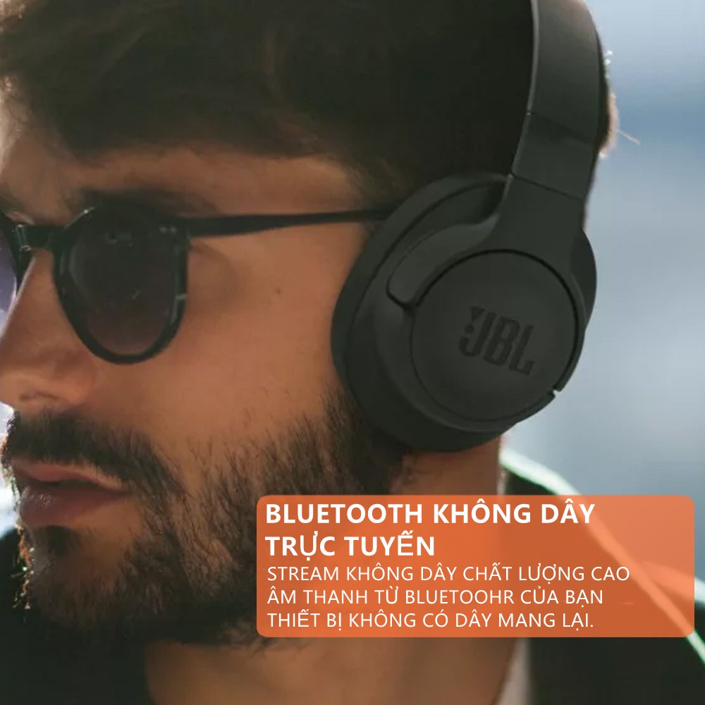 Tai nghe không dây Jbl Tune 700bt Tai nghe Bluetooth chống mồ hôi thể thao có micrô
