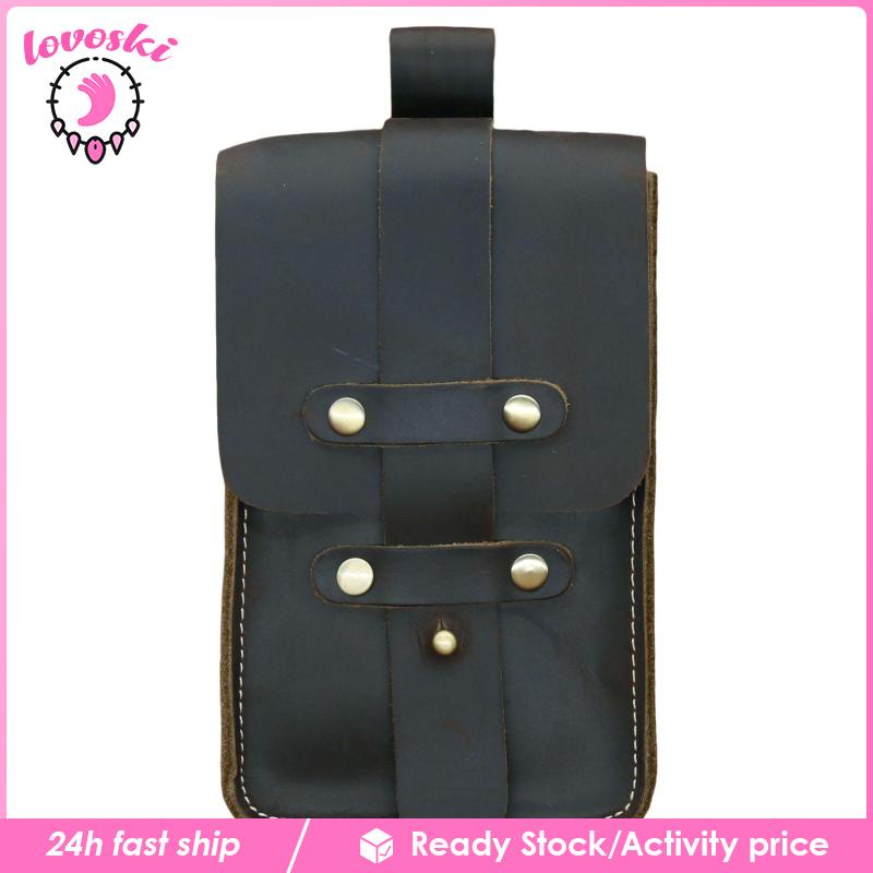 Túi Đeo Hông Bằng Da PU Phong Cách Vintage Thời Trang Đi Bộ