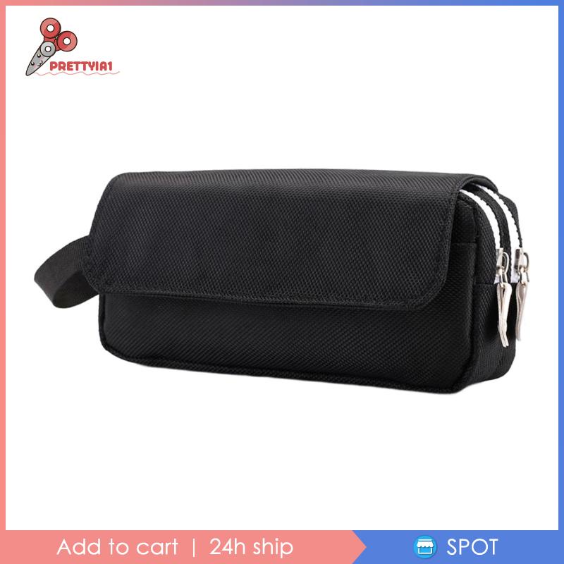 [Prettyia1] Túi Đựng Bút / Đồ Trang Điểm Sức Chứa Lớn Có Dây Kéo