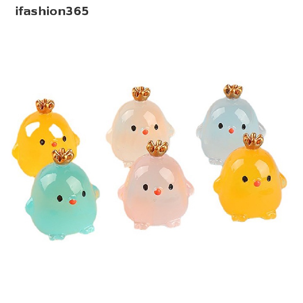 [ifashion365] Đèn Ngủ Lập Thể Thủ Công Hình Gà Đội Vương Miện Trang Trí Ban Đêm Bằng Nhựa resin micro-view diy