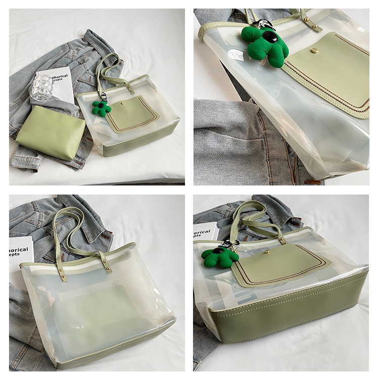 Túi Xách Trong Suốt Cỡ Lớn Thời Trang Mùa Hè 2023 Dành Cho Nữ a4