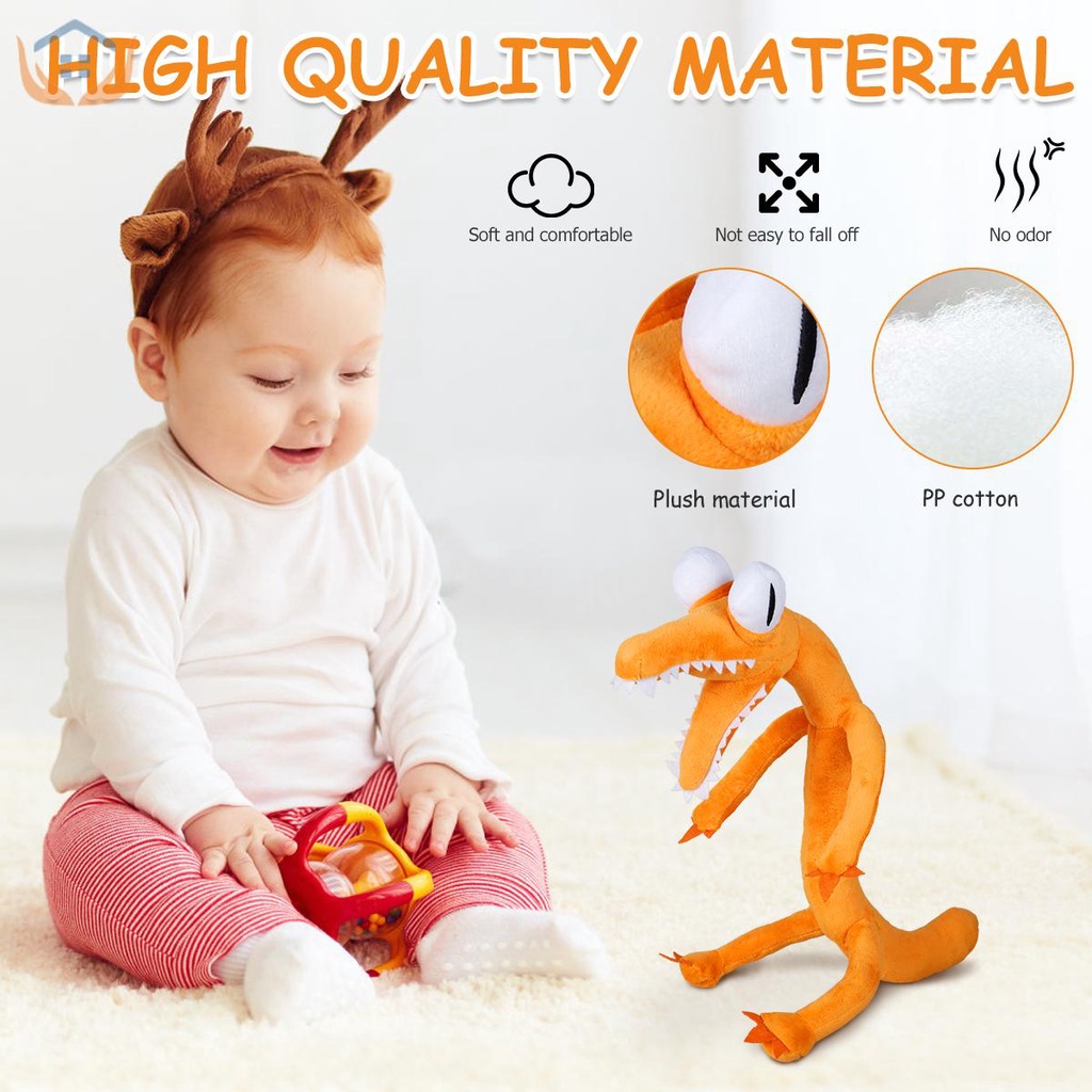 Thú Nhồi Bông Hình Quái Vật Hoạt Hình 30cm Tắc Kè Hoa Cầu Vồng Dễ Thương Cho Bé Tkc0606