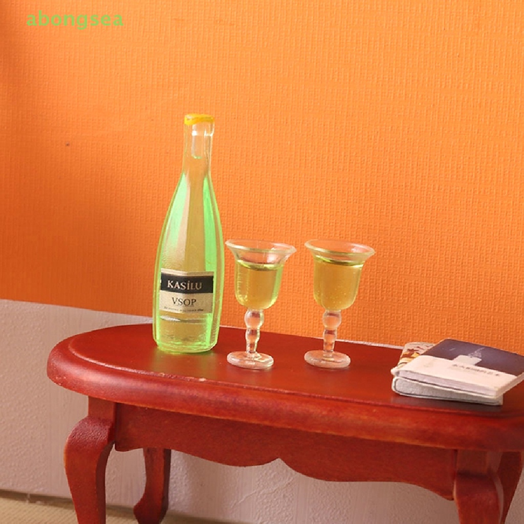 1 Bộ Ly Rượu Cocktail Trang Trí Nhà Búp Bê 1: 12