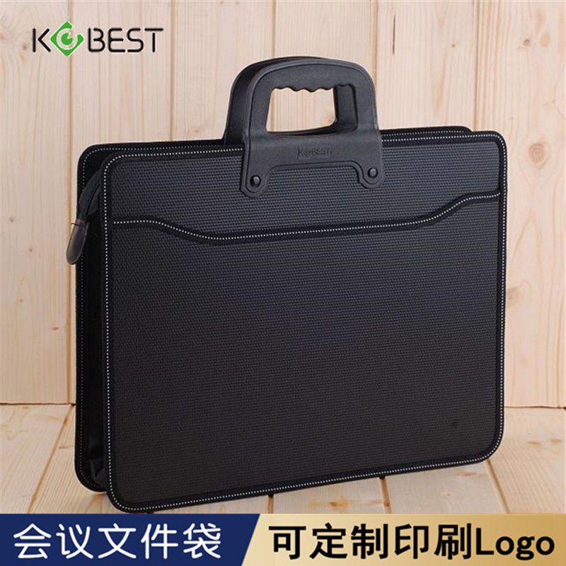 Túi Đựng Tài Liệu Khổ A4 Nhiều Ngăn Sức Chứa Lớn Có Khóa Kéo Tùy Chỉnh Tiện Dụng Cho Nam Và Nữ