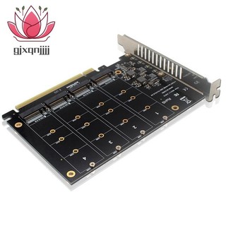Thẻ chuyển đổi 4 cổng nvme sang pcie m.2 nvme sang pcie x16 adapter 4x32gbps m key hard drive