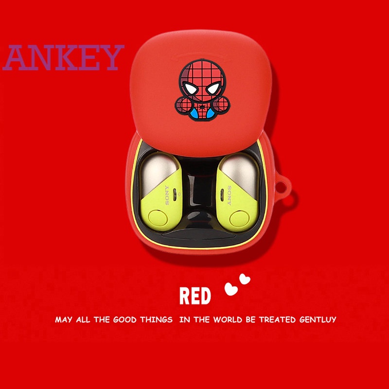 Sony WF-SP700N Case Cute Cartoon Cover Bluetooth WFSP700N SP700N Earphone Shell Accessories TWS Headphone Portable