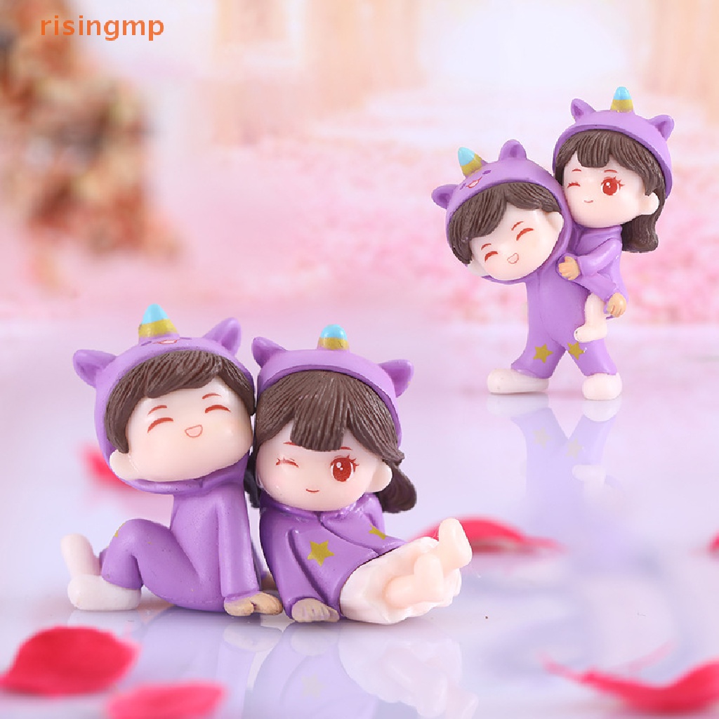 Mô Hình Cặp Đôi Mini Bằng Nhựa Dùng Trang Trí Tiểu Cảnh DIY