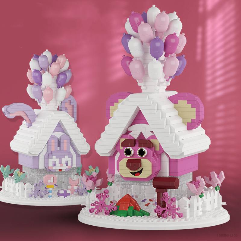 Đồ Chơi Lắp Ráp Bong Bóng Hình Cinnamoroll Linabell StellaLou Gelatoni Disney Lotso YS2 SY2 Có Đèn Dành Cho Bé Gái
