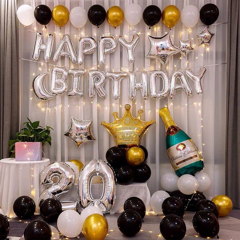 Bóng Nhôm Hình Ly Rượu, Chai Bia Size Lớn Trang Trí Sinh Nhật Vui Nhộn BIBI PARTY BNLR