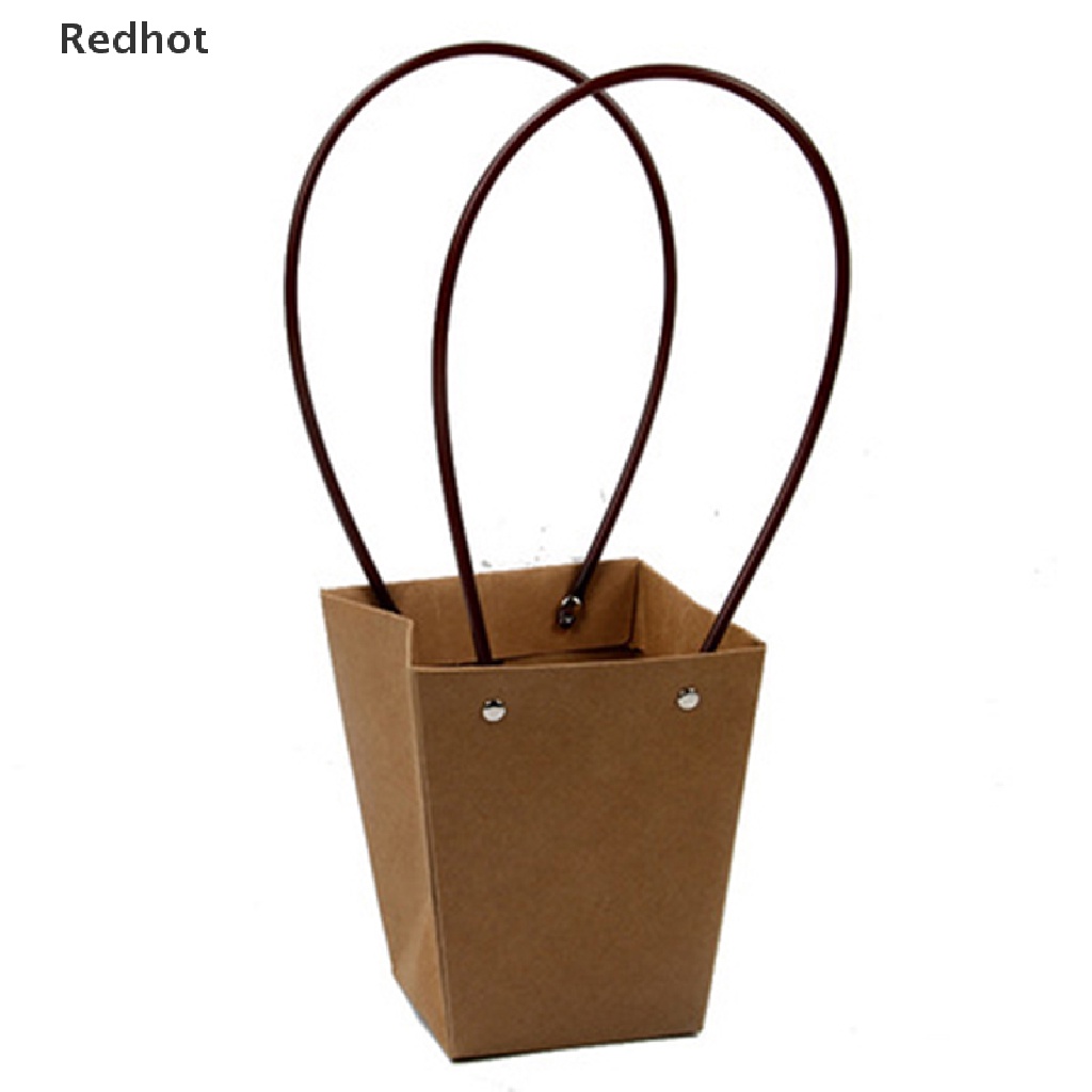 Túi Giấy Kraft Đựng Hoa Chống Thấm Nước Có Tay Cầm Tiện Lợi