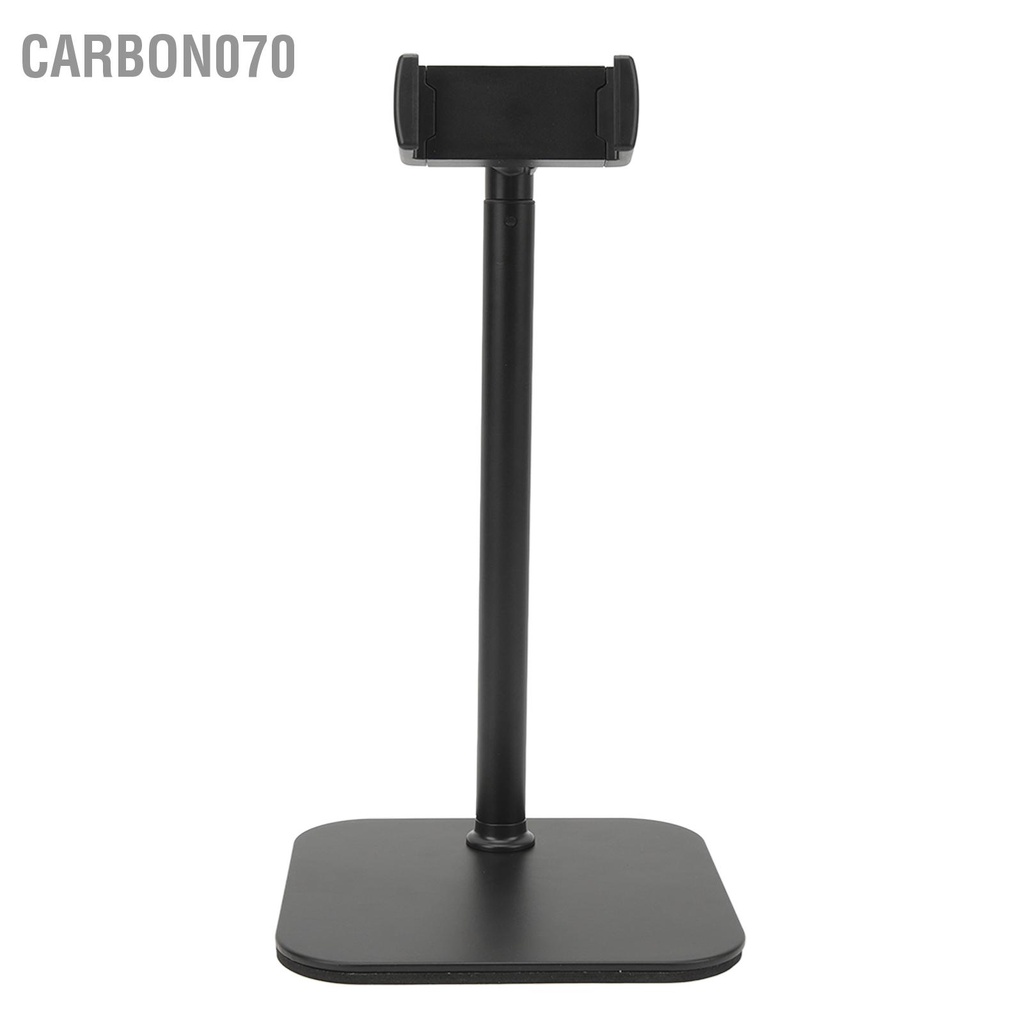 Carbon070 Giá Đỡ Điện Thoại Có Thể Điều Chỉnh Chiều Cao Xoay 360 Độ Đệm Mềm Kẹp Kim Loại Để Bàn Cho Thiết Bị 6.5 Inch
