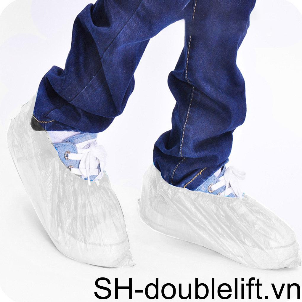 Bộ 100 Vỏ Bọc Giày Chống Bụi Không Thấm Nước Dùng Một Lần Tiện Lợi
