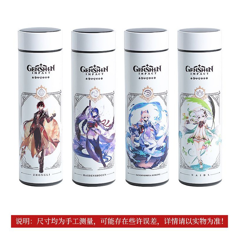 Bình Nước Giữ Nhiệt Hai Chiều In Họa Tiết Hoạt Hình Anime Dễ Thương Cho Học Sinh
