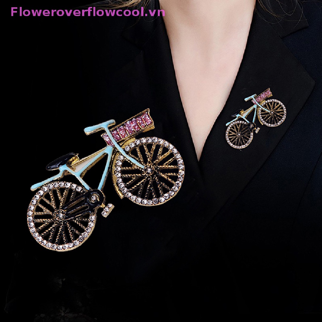 Ghim Cài Áo Hình Xe Đạp Phong Cách Retro Thời Trang Cho Nữ