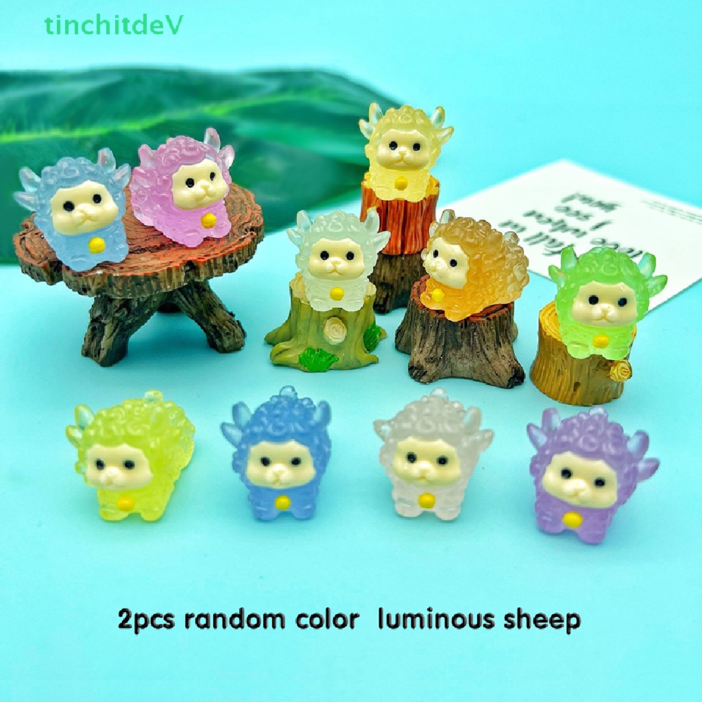 [TinchitdeV] Bộ 2 Đồ trang trí Chú Cừu Hoạt Hình Phát Sáng Dùng Trang Trí Tiểu Cảnh