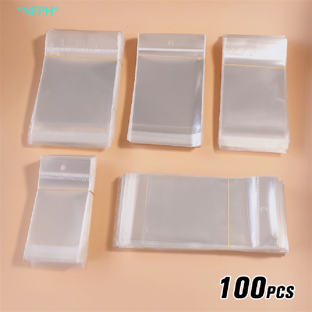 Túi 100 Kẹp Tóc Trong Suốt Có Lỗ Treo Tiện Dụng Cho Người Lớn Và Trẻ Em Mới