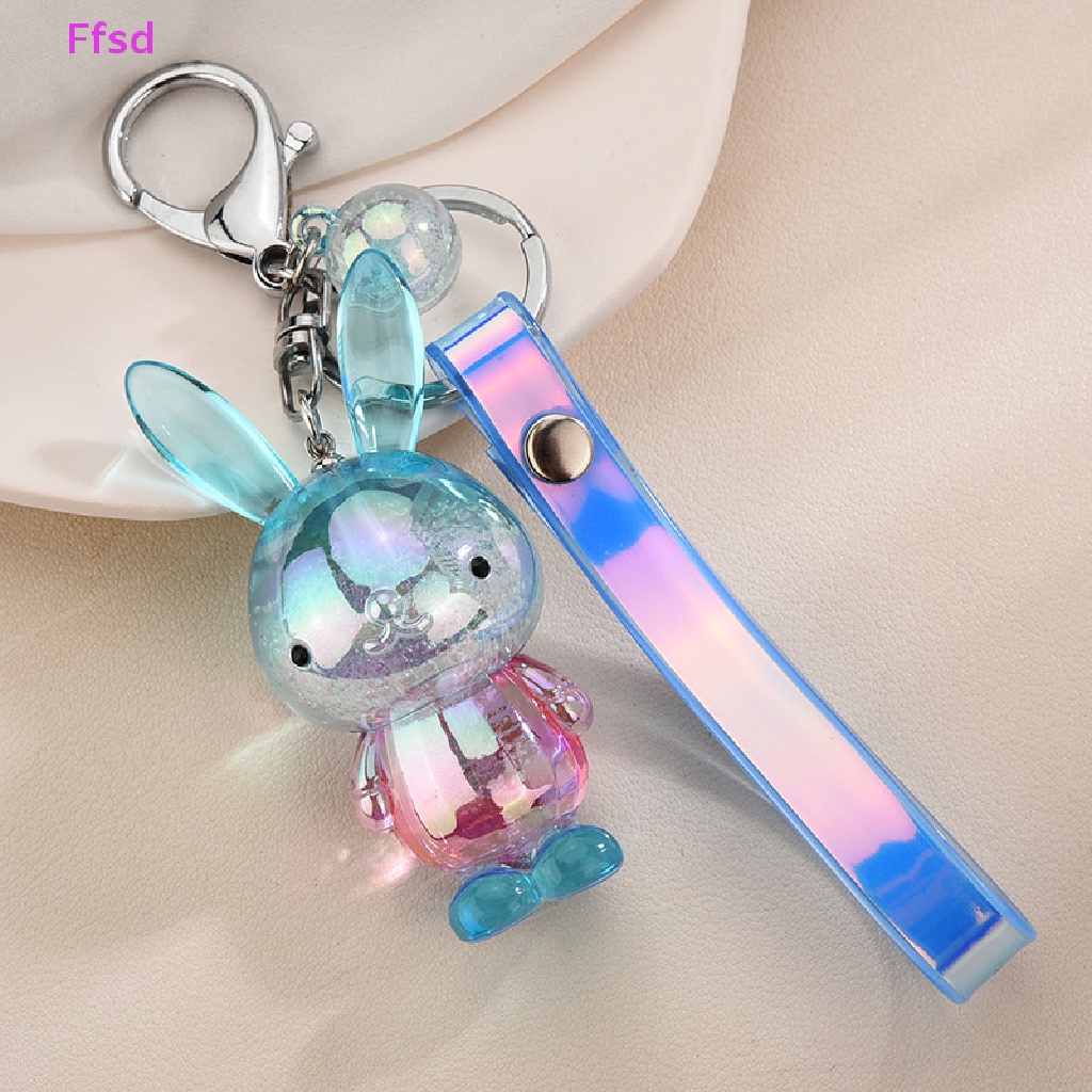 1 Móc Khóa Acrylic Hình Thỏ Hoạt Hình Đáng Yêu