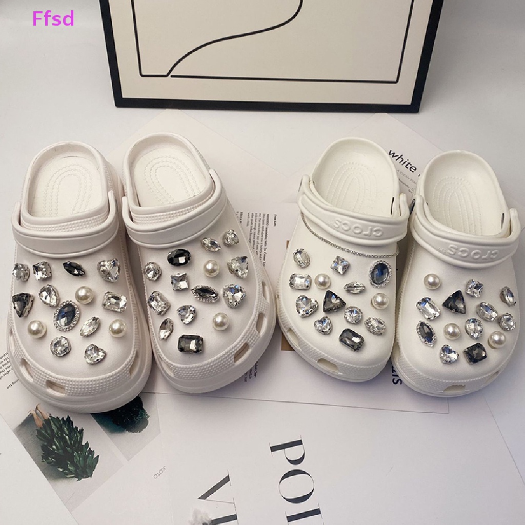 {Ffsd} Phụ Kiện Khóa Dây Giày Có Thể Tháo Rời Đính Đá Diy Bán Chạy