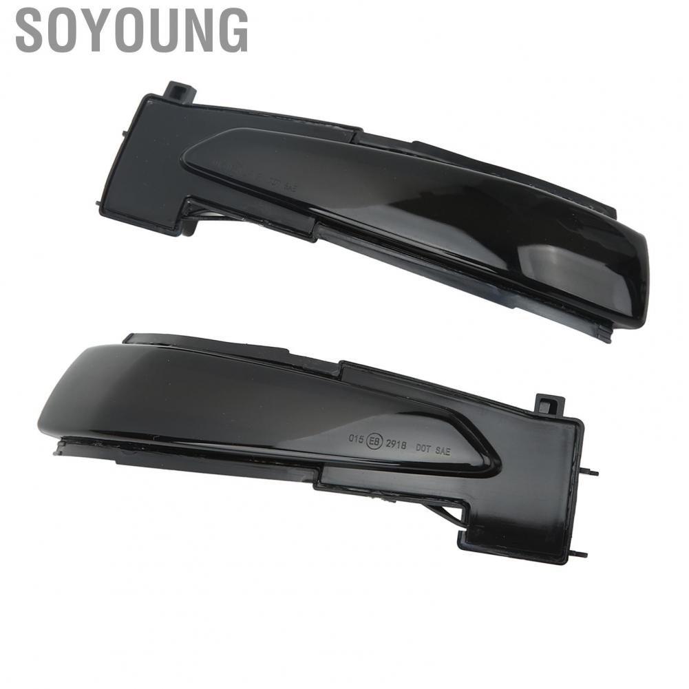 Soyoung 2Pcs Side Mirror Turn Signal Light  Dynamic Marker Replacement for Citroen C4 Picasso 2013‑2017