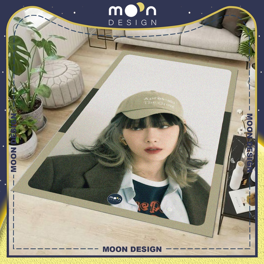 Thảm Trang Trí Moon Design Kpop Ca Sĩ Taeyeon SNSD Cool Ngầu Decor Trải Sàn Phòng Ngủ Phòng Khách Văn Phòng