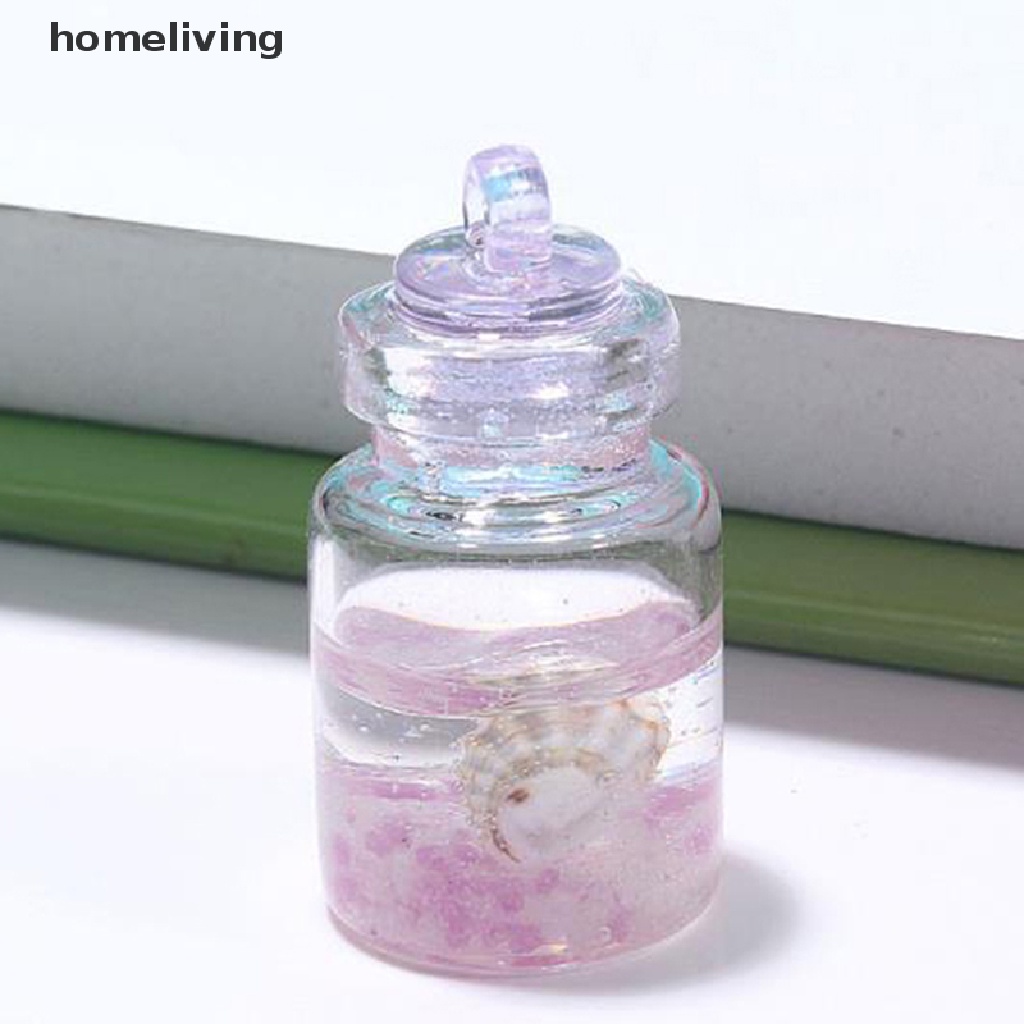 Bộ 5 Bình Thủy Tinh Mini Có Móc Khóa Trang Trí Sân Vườn