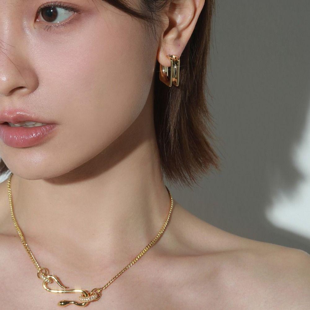 Vòng cổ Mặt Nhẫn WMES15H Phong Cách Punk Đơn Giản Thời Trang Cho Nữ