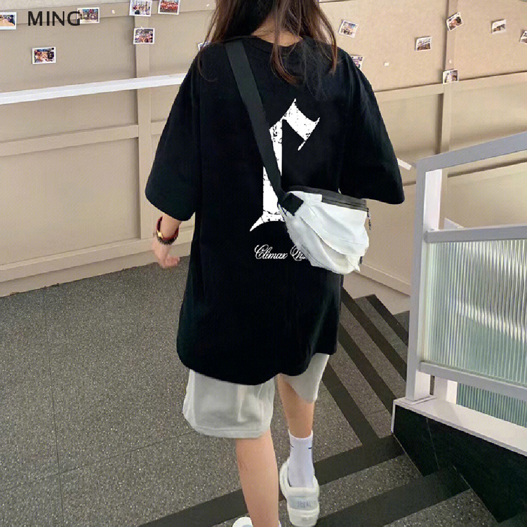 Áo Thun Nữ Ngắn Tay Cổ Tròn In Chữ Phong Cách Retro