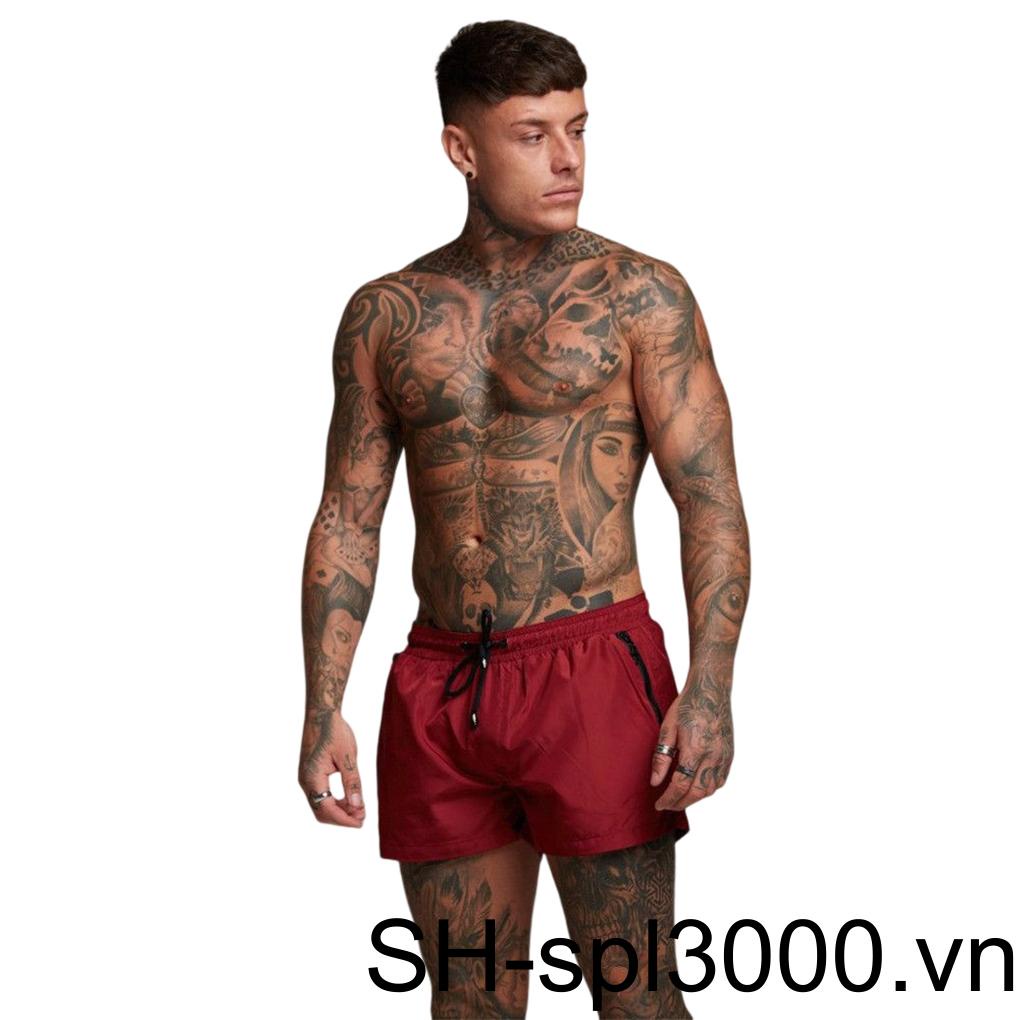 Quần Đùi Dây Rút Có Thể Giặt Sạch Tái Sử Dụng Thời Trang Đi Biển Cho Nam