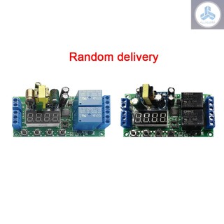 2 Channel Timer Delay Relay Module AC 220V LED Display 0.01s~999min Adjustable Pulse Trigger Power Off Circulation Timing Switch Circuit Automatic Control