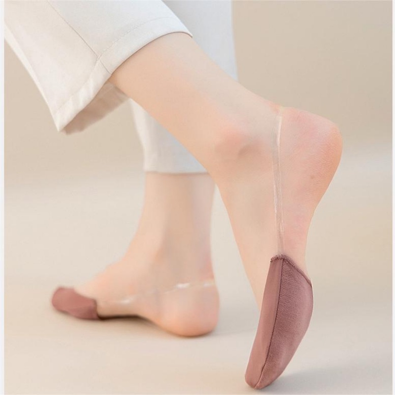 Vớ Lụa Vô Hình Chống Trượt Không Rơi Thời Trang Mùa Hè Cho Nữ